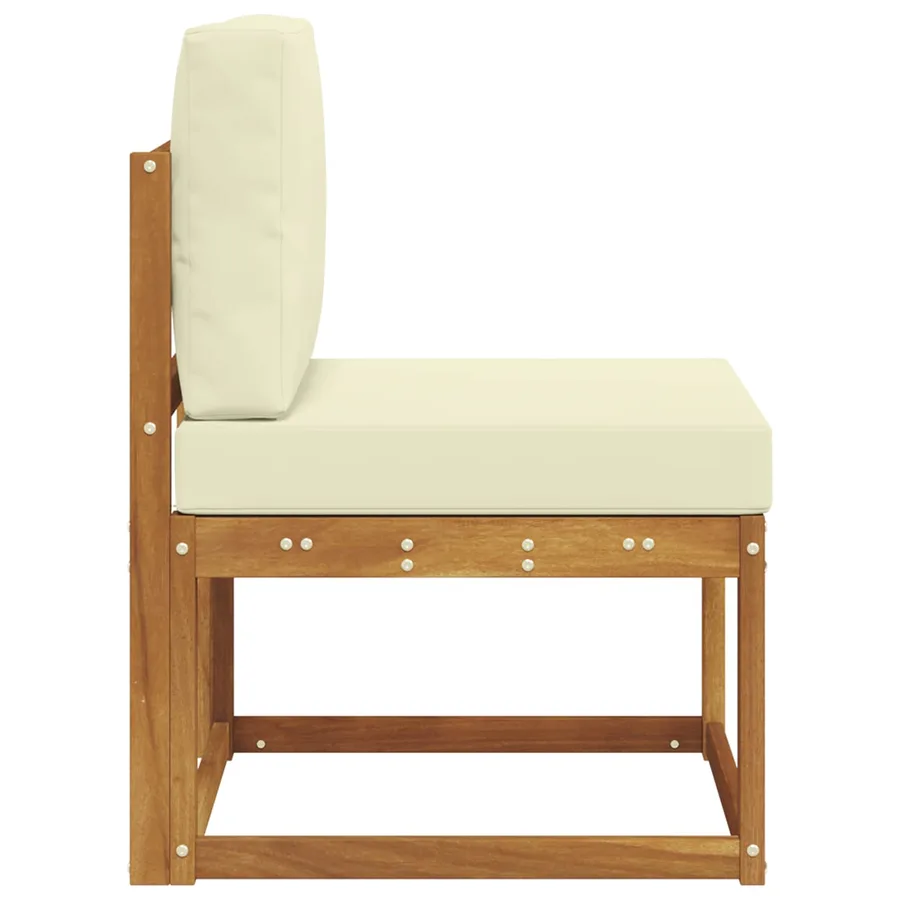 Sofa de milieu extérieur Bois d'Acacia Massif - 4