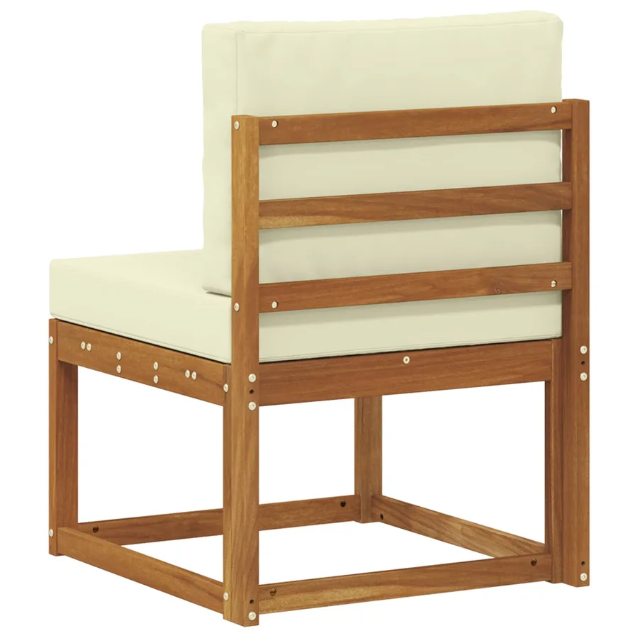 Sofa de milieu extérieur Bois d'Acacia Massif - 5