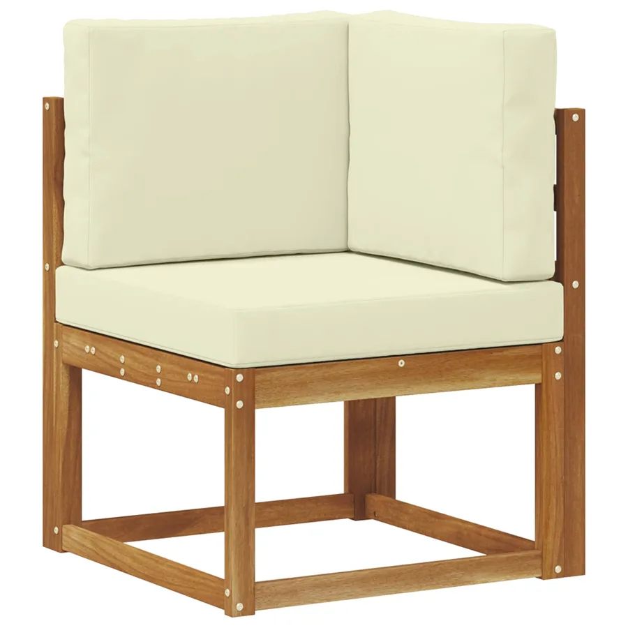 Ensemble de canapés d'extérieur 7 pc Naturel et Crème - 3