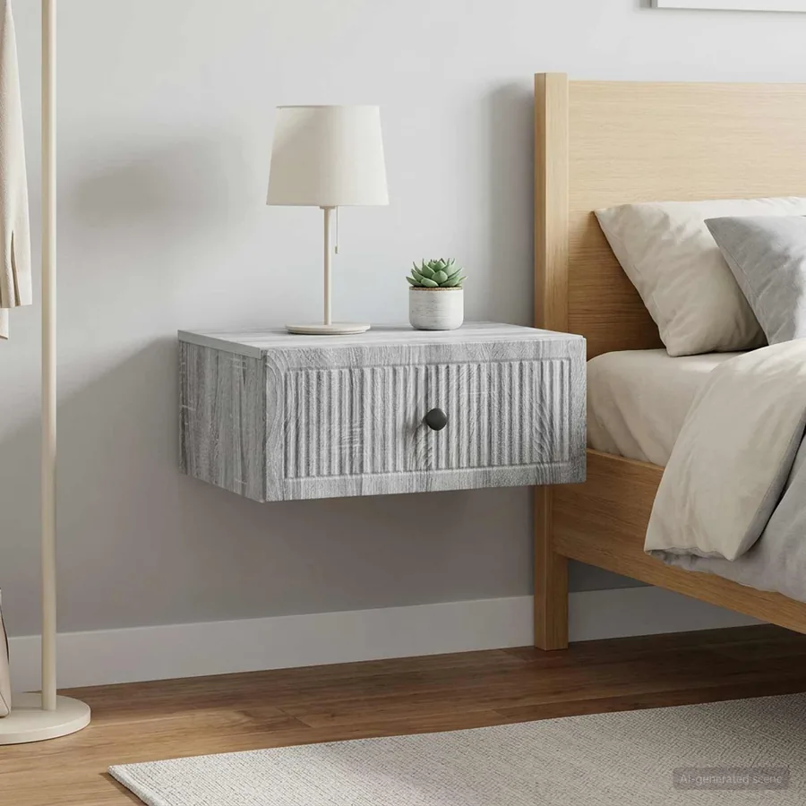 Cabinet de chevet 2 pcs Sonoma gris 49 x 34,5 x 20 cm