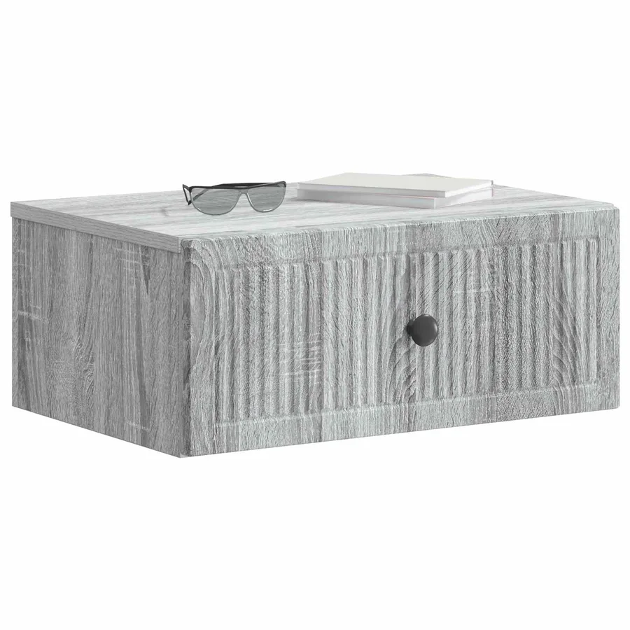 Cabinet de chevet 2 pcs Sonoma gris 49 x 34,5 x 20 cm - 3