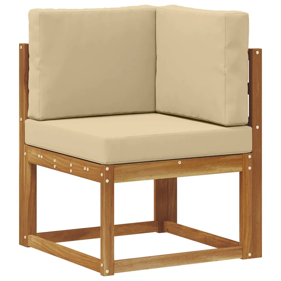 Ensemble de canapés d'extérieur 8 pcs Naturel et Beige - 6