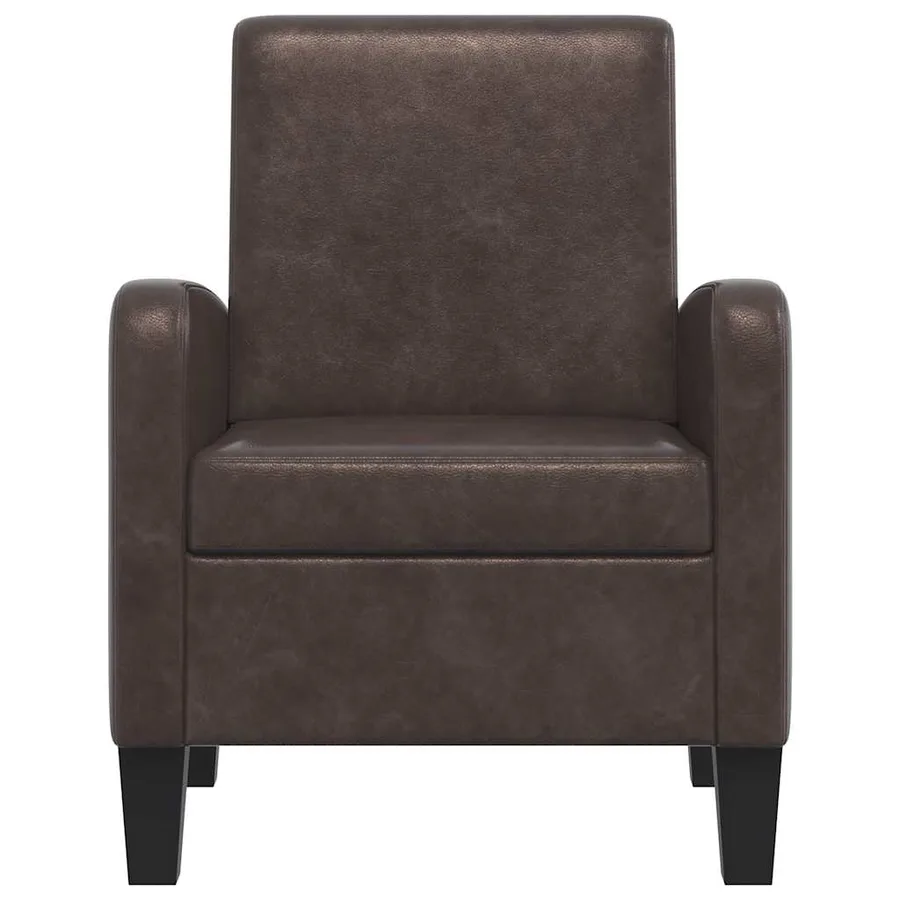 Fauteuil Marron Similicuir - 3