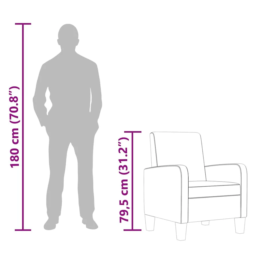 Fauteuil Marron Similicuir - 8