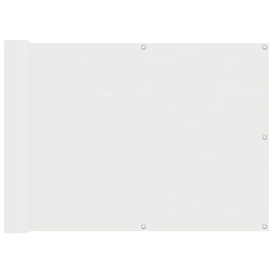 Écran de balcon Blanc 75 x 200 cm Oxford alu enduit de PU - 2