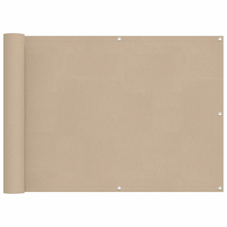 Écran de balcon Beige 75 x 200 cm Oxford alu enduit de PU - 2