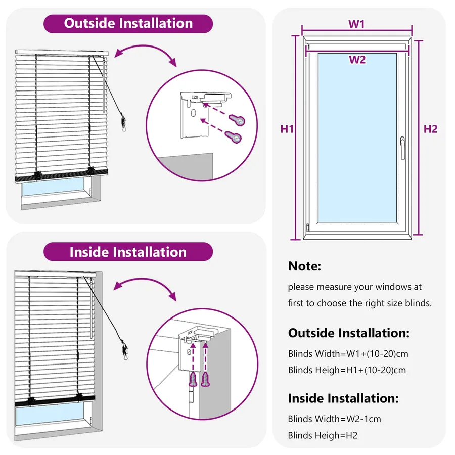 Store Vénitien Marron foncé 45 x 130 cm 35 mm - 10