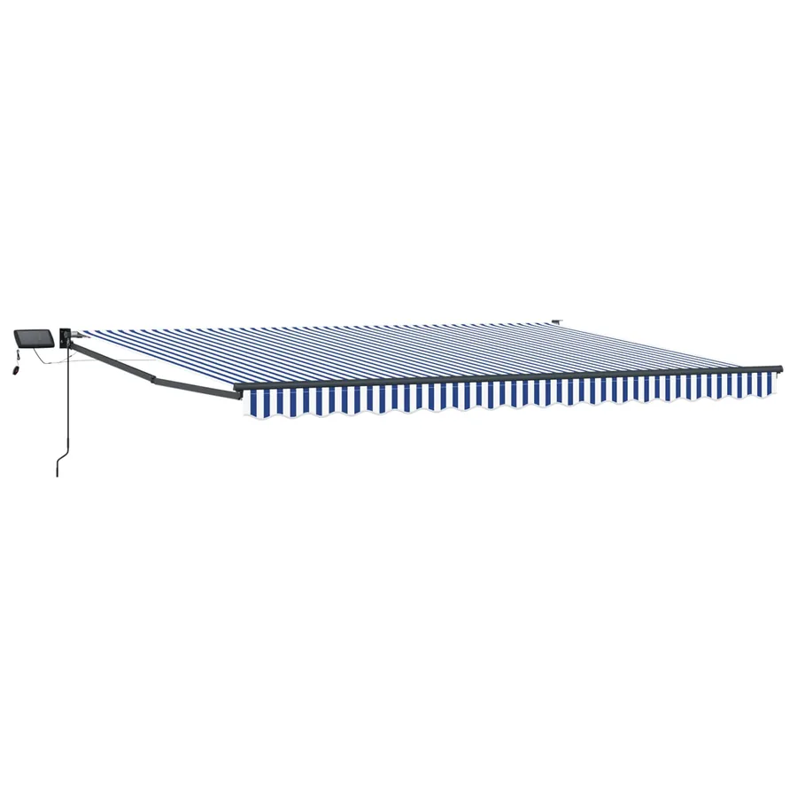 Store rétractable manuel avec LEDs 4,5 × 3 m