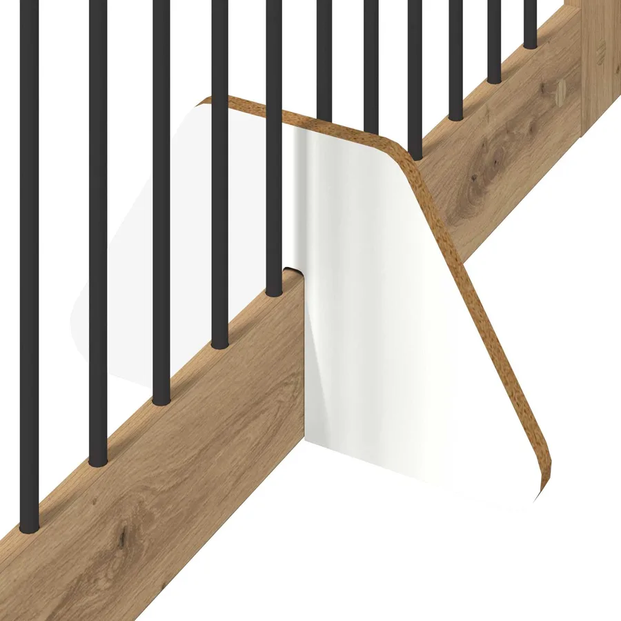 Porte de chien pliable avec supports 2 pcs Chêne artisanal - 6