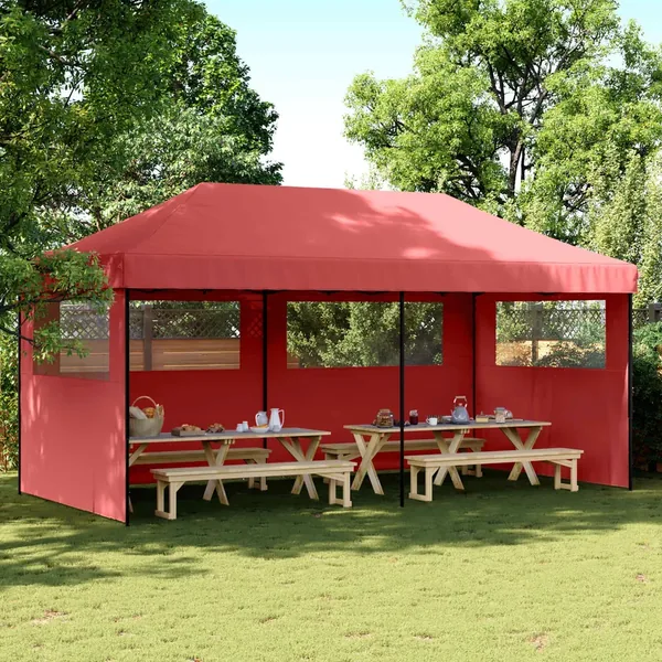 Tente de fête Bordeaux 292 x 580 x 315 cm Tissu Oxford