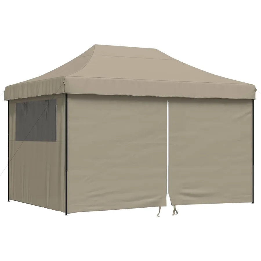 Tente de fête Taupe 279 x 410 x 315 cm Tissu Oxford - 3