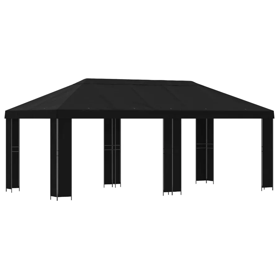 Abri de jardin 6 x 3 m Noir Polyester et Acier 190 - 2