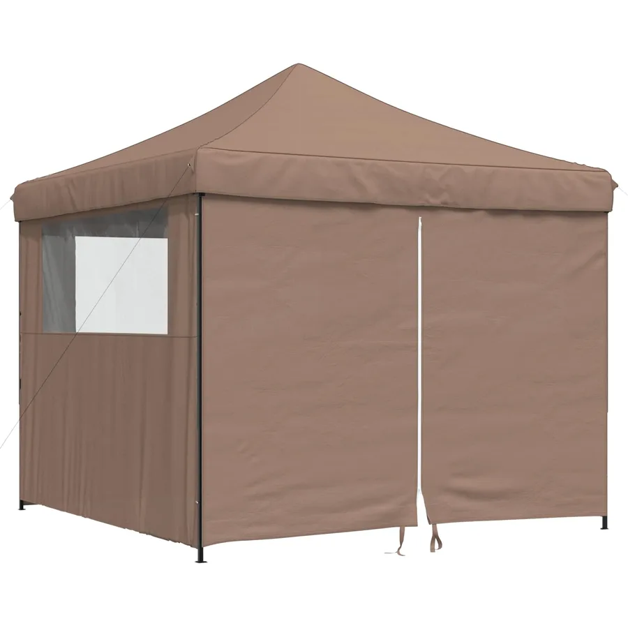Tente de fête Marron 292 x 292 x 315 cm Tissu Oxford - 3