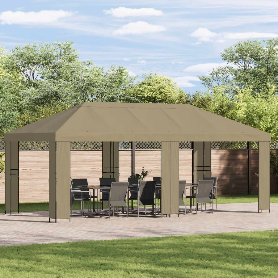 Housse de Gazebo 6 x 3 m Beige Polyester 190 gsm
