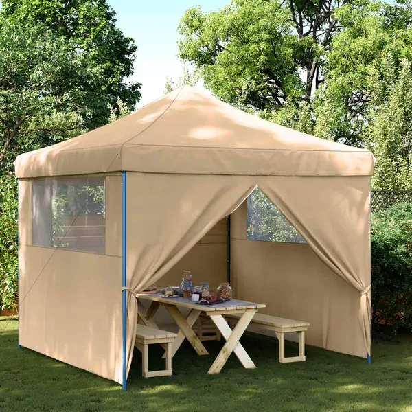 Tente de fête Beige 292 x 292 x 315 cm Tissu Oxford