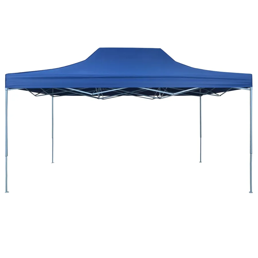 Tente de fête Bleu 291 x 431 x 315 cm Tissu Oxford - 2