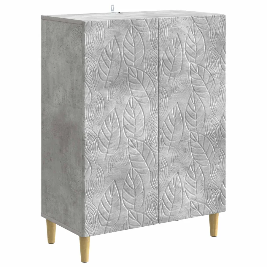 Buffet Gris béton 66 x 34,5 x 90 cm Bois d'ingénierie - 2