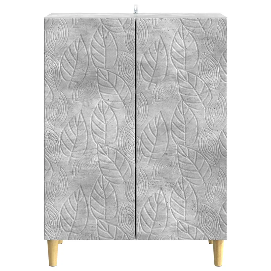 Buffet Gris béton 66 x 34,5 x 90 cm Bois d'ingénierie - 5