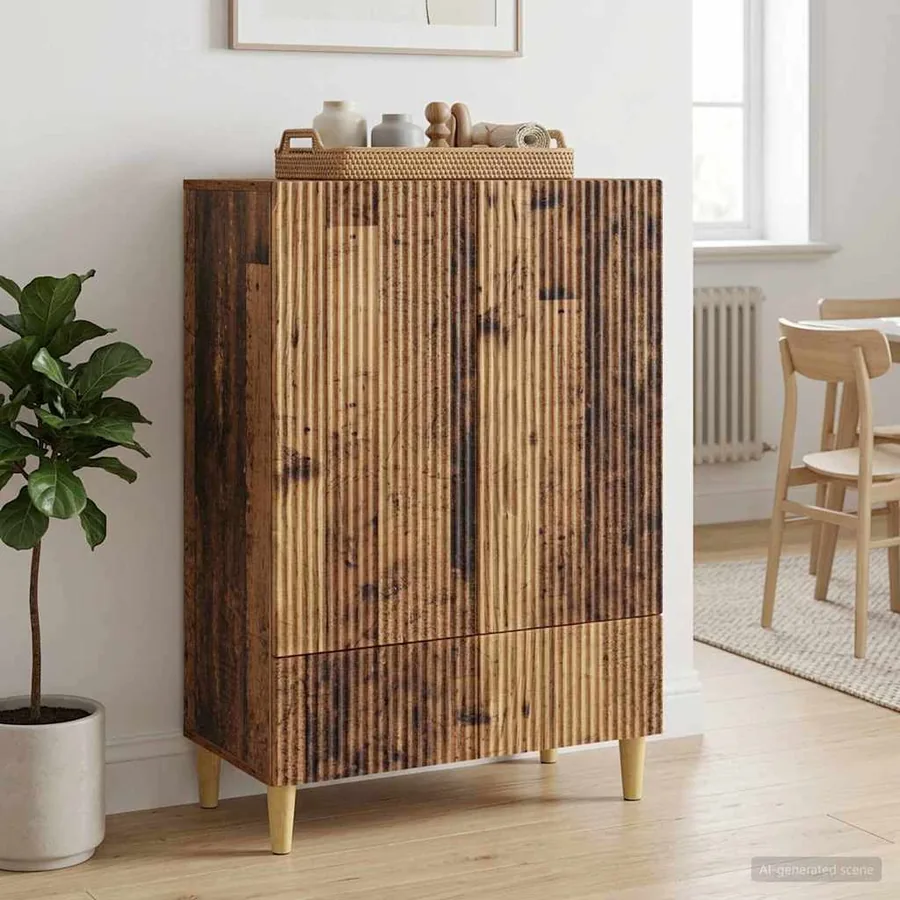 Buffet Bois ancien 66 x 34,5 x 95 cm Bois d'ingénierie