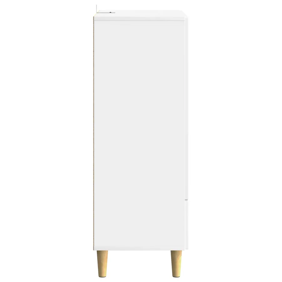 Buffet Blanc 66 x 34,5 x 95 cm Bois d'ingénierie - 6
