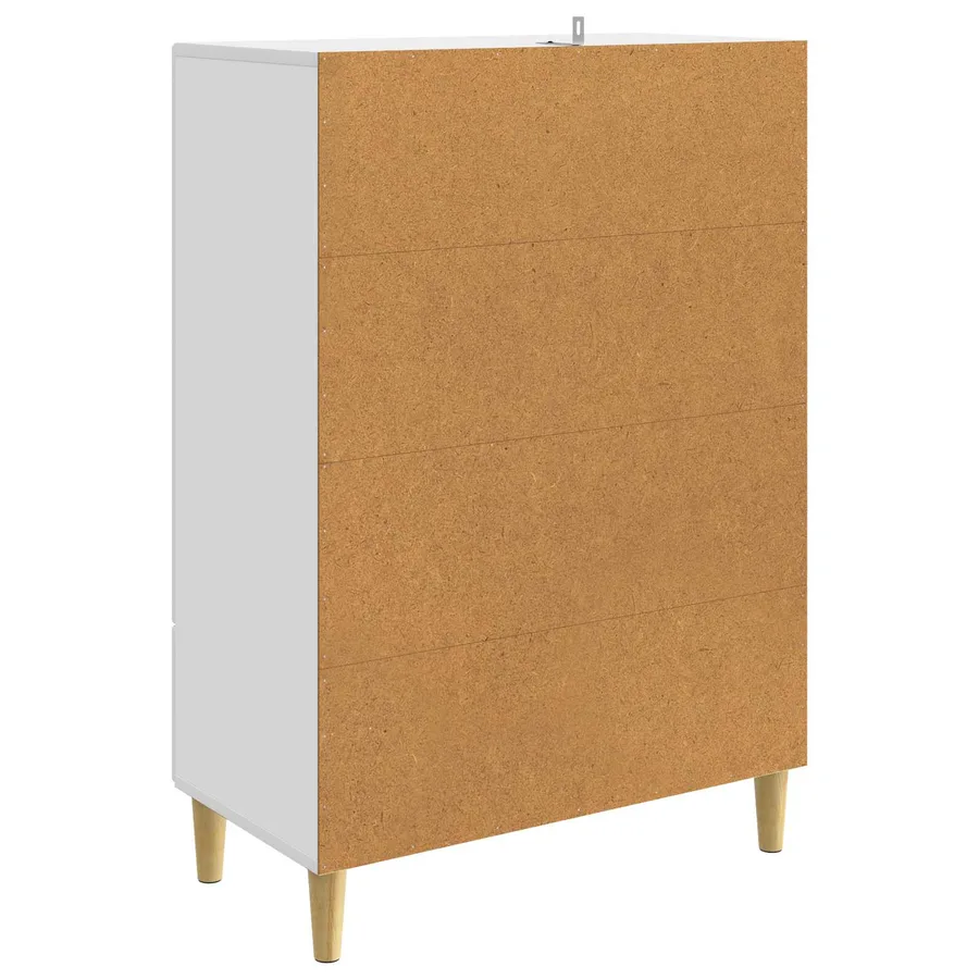 Buffet Blanc 66 x 34,5 x 95 cm Bois d'ingénierie - 7