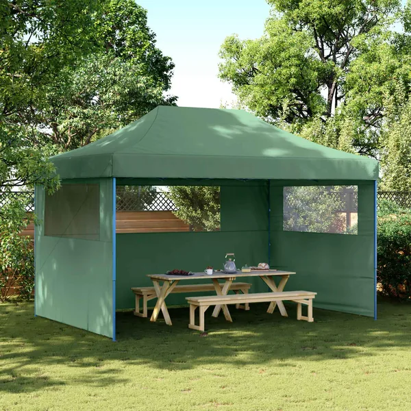 Tente de fête Vert 292 x 440 x 315 cm Tissu Oxford