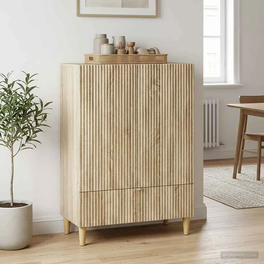 Buffet Chêne Sonoma 66 x 34,5 x 95 cm Bois d'ingénierie
