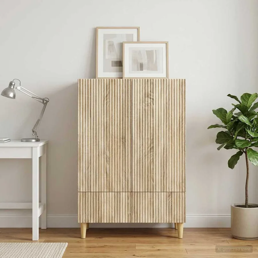 Buffet Chêne Sonoma 66 x 34,5 x 95 cm Bois d'ingénierie - 3