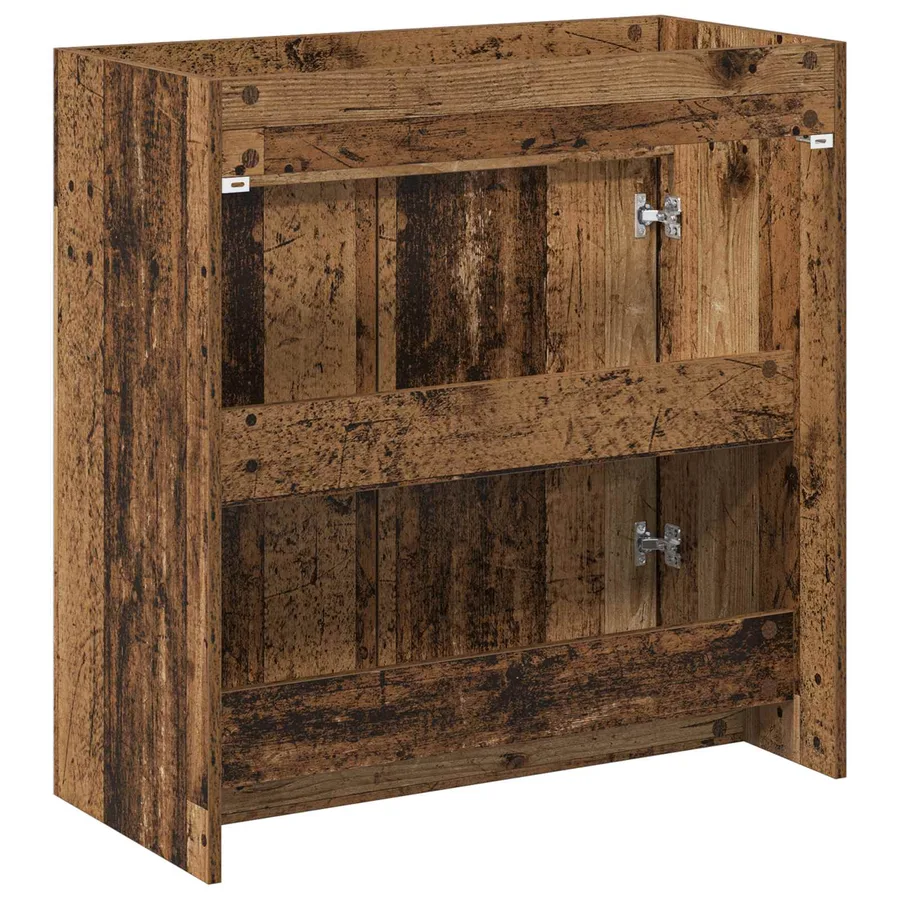 Meuble sous lavabo de salle de bain Bois ancien - 5