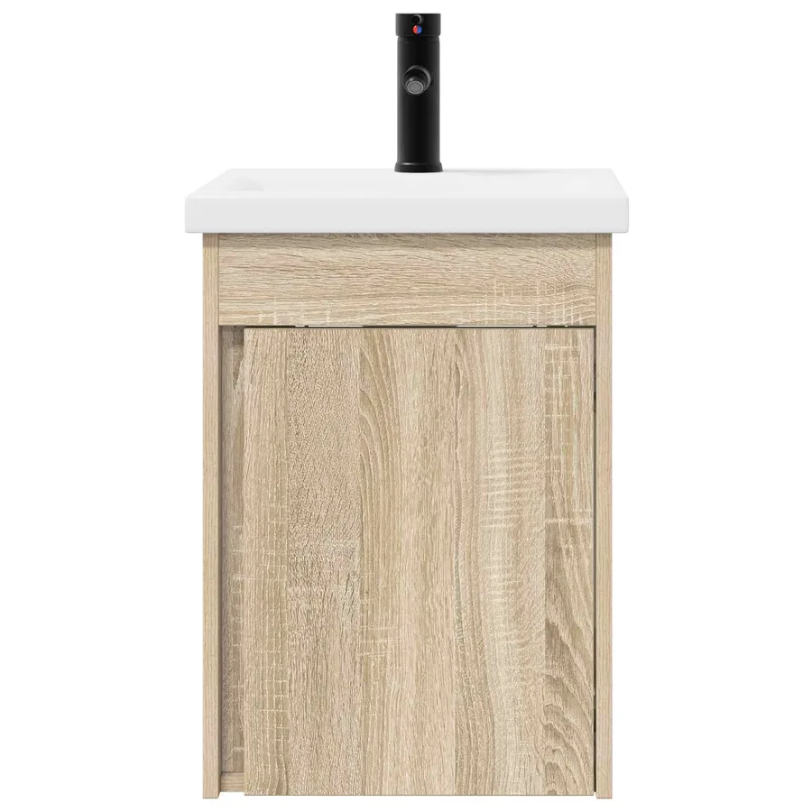 Meuble de salle de bain avec robinet Chêne Sonoma - 5