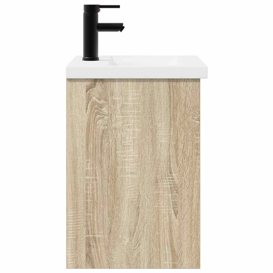 Meuble de salle de bain avec robinet Chêne Sonoma - 6