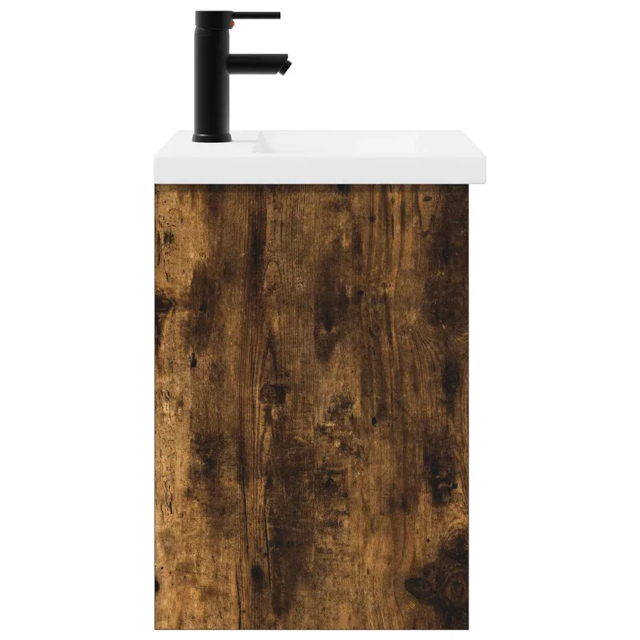 Meuble de salle de bain avec robinet Chêne fumé - 6