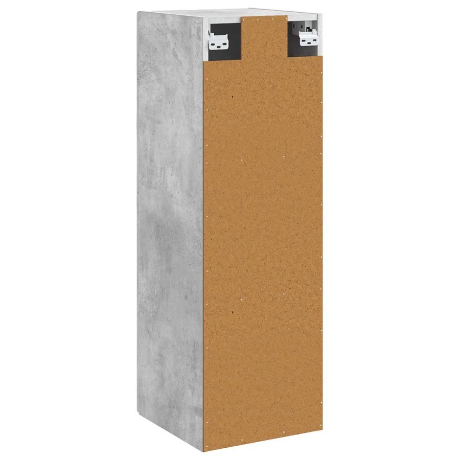 Cabinet de Salle de Bain Mural Gris béton 33 x 34,5 x 100 cm - 5