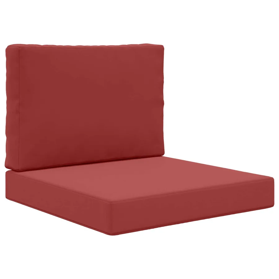 Coussin de canapé d'extérieur 2 pcs Bordeaux Polyester - 2