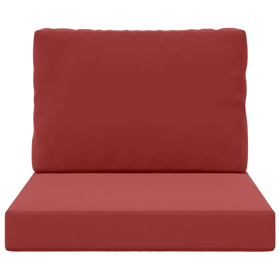 Coussin de canapé d'extérieur 2 pcs Bordeaux Polyester - 6