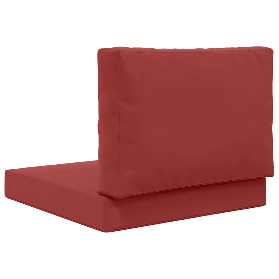 Coussin de canapé d'extérieur 2 pcs Bordeaux Polyester - 7