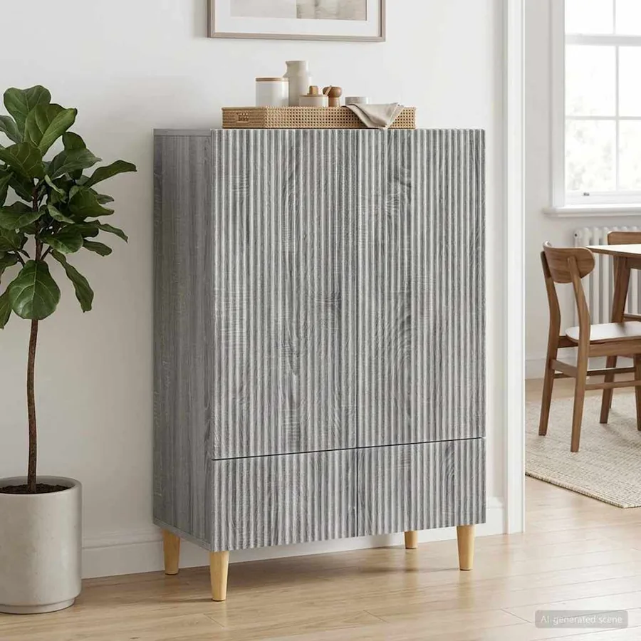 Buffet Sonoma gris 66 x 34,5 x 95 cm Bois d'ingénierie