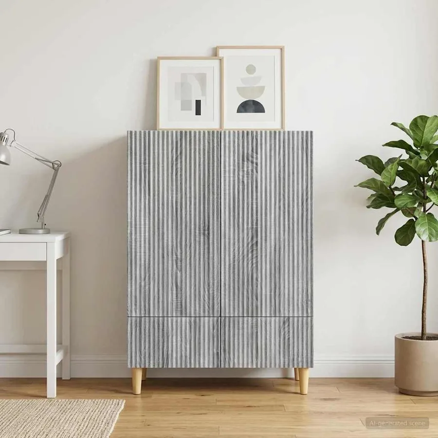 Buffet Sonoma gris 66 x 34,5 x 95 cm Bois d'ingénierie - 3