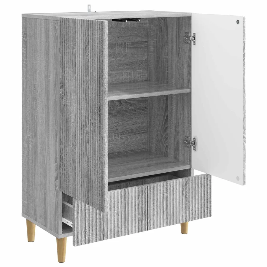 Buffet Sonoma gris 66 x 34,5 x 95 cm Bois d'ingénierie - 4