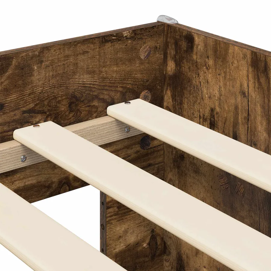 Cadre de lit pour enfants avec rangement Bois ancien - 6
