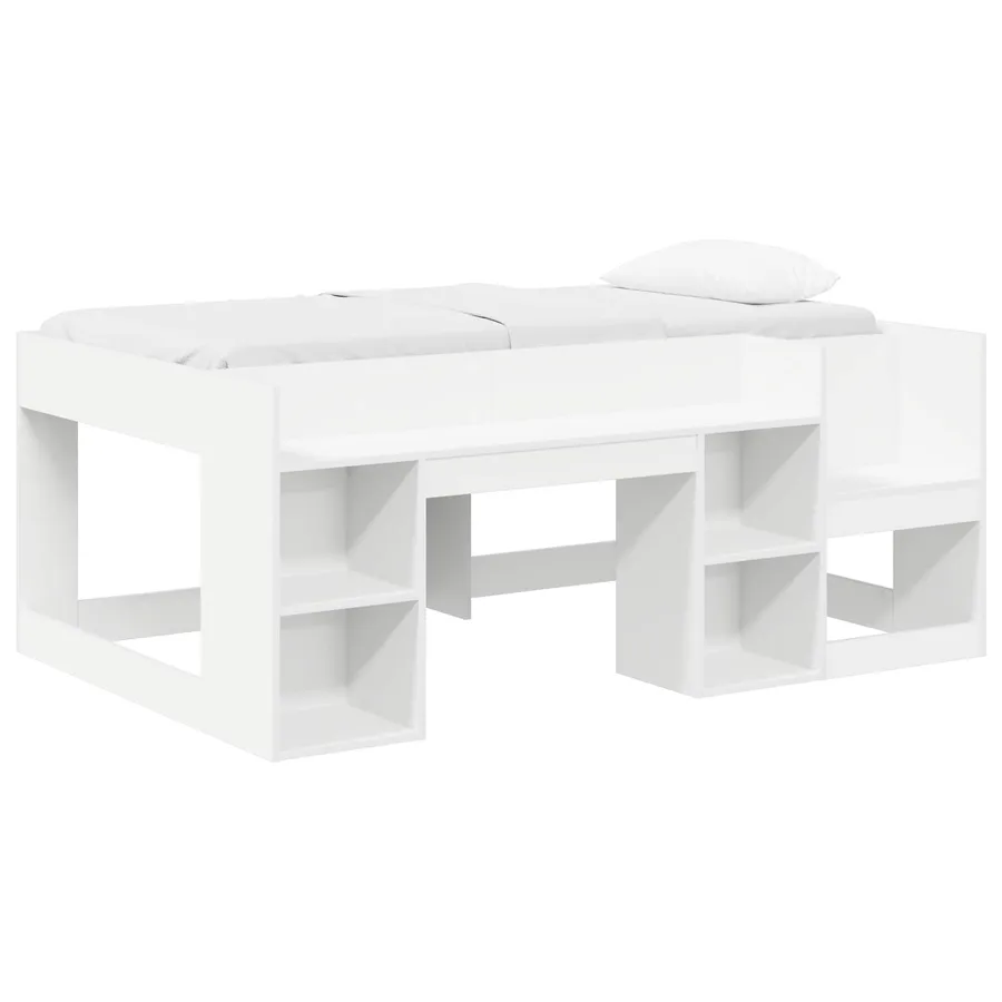 Cadre de lit pour enfants avec rangement Blanc 80 x 160 cm - 2