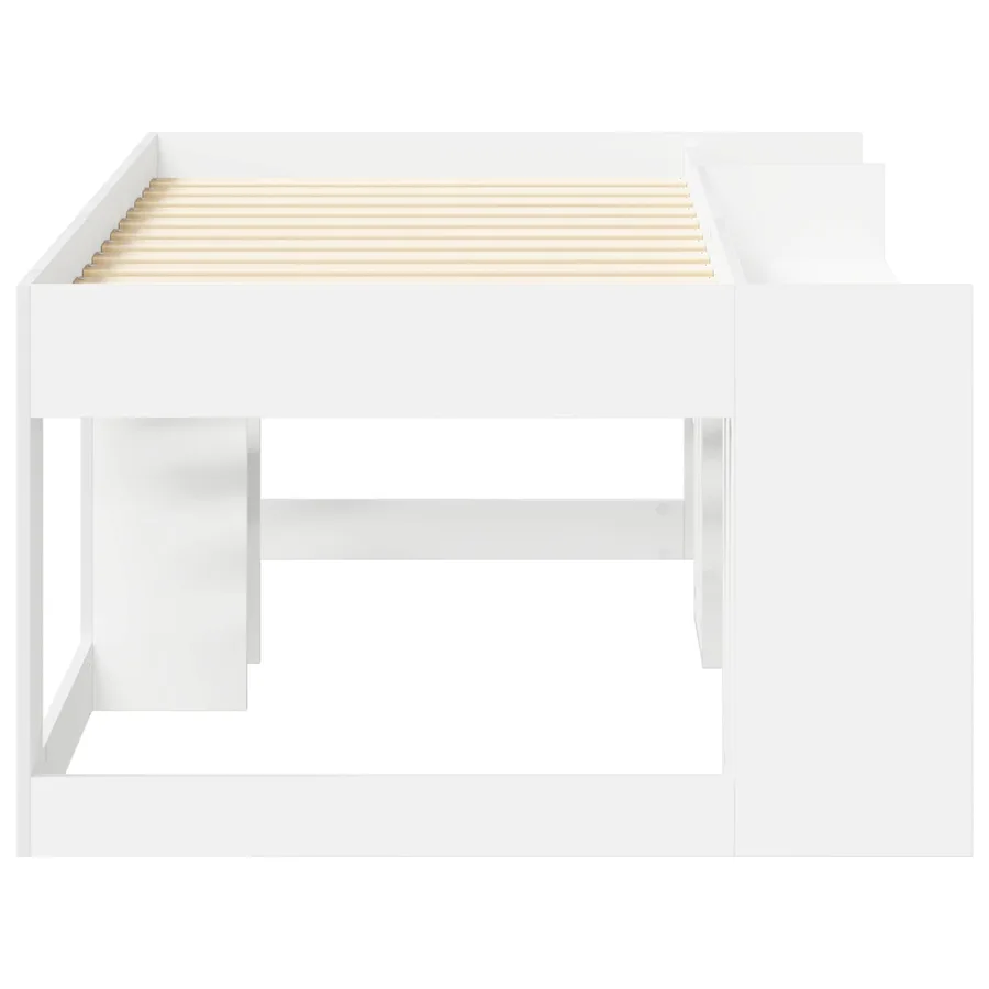 Cadre de lit pour enfants avec rangement Blanc 80 x 160 cm - 4