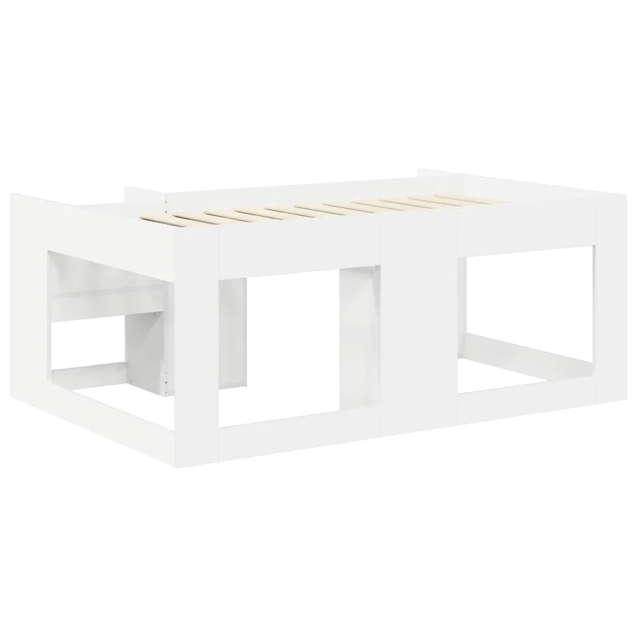 Cadre de lit pour enfants avec rangement Blanc 80 x 160 cm - 5