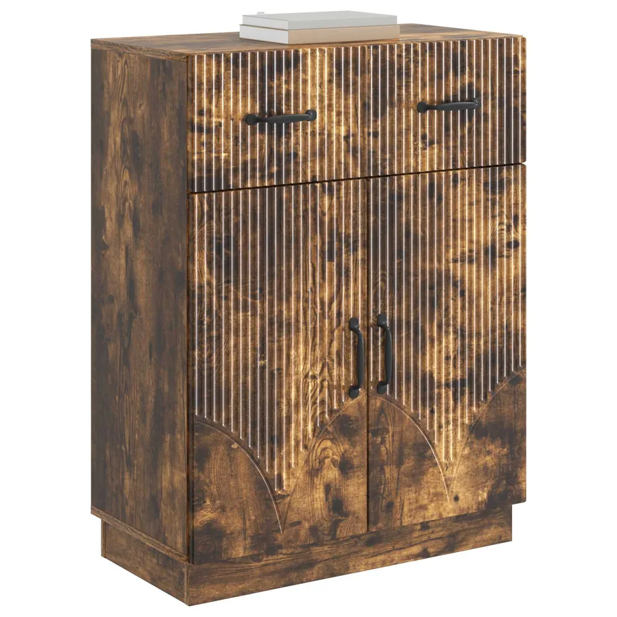 Buffet Chêne fumé 66 x 34,5 x 87 cm Bois d'ingénierie - 3