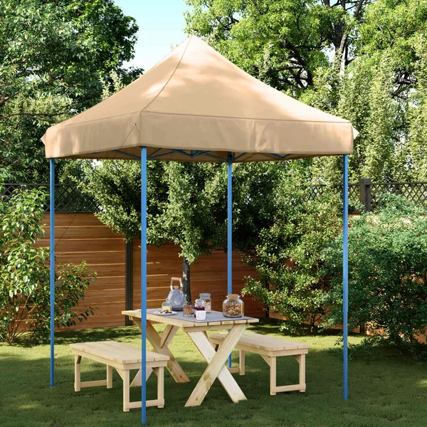 Tente de fête Beige 200 x 200 x 306 cm Tissu Oxford