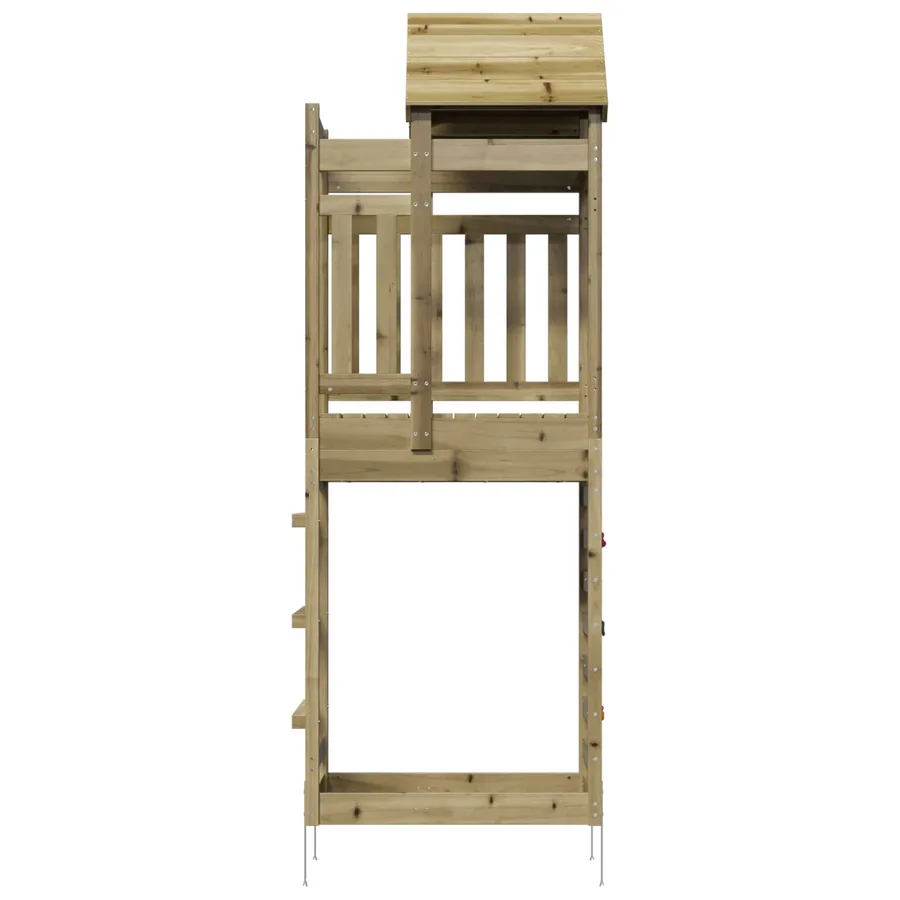 Tour de jeu Marron 52,5 x 85 x 238 cm Bois solide imprégné - 3