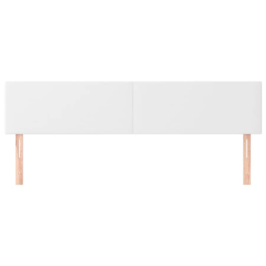 Têtes de lit Blanc 200x5x78/88 cm Similicuir - 3