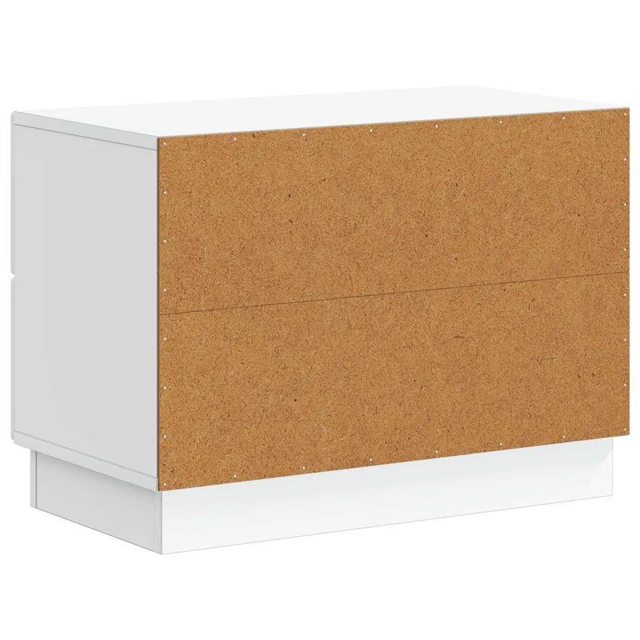 Cabinet de chevet Blanc 62 x 34,5 x 44,5 cm Bois d'ingénierie - 7
