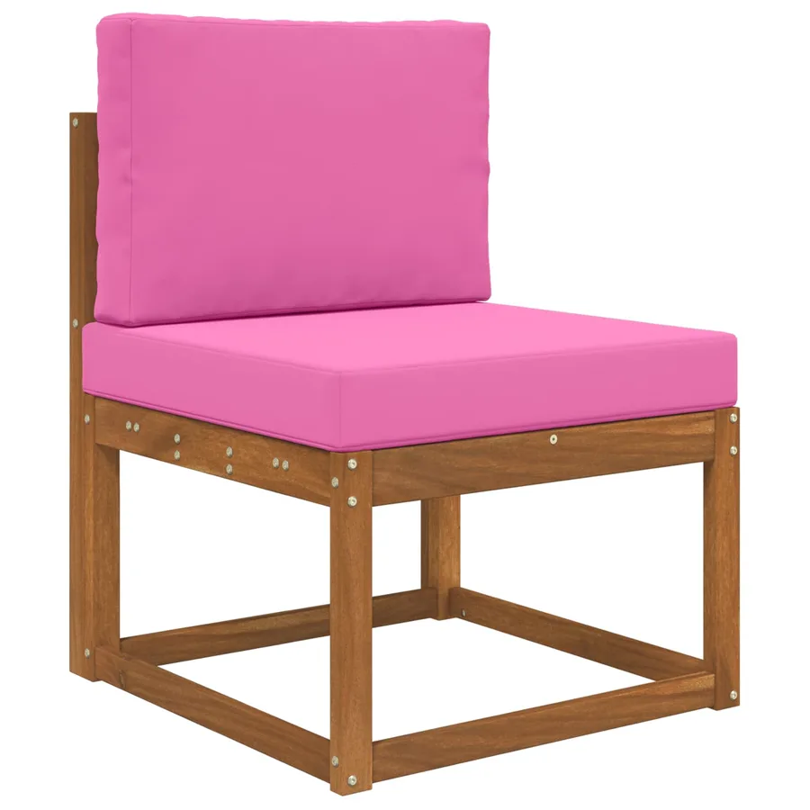 Coussin de canapé d'extérieur 2 pcs Rose Polyester - 3