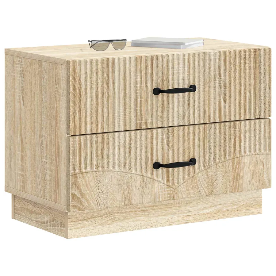 Cabinet de chevet avec tiroir Chêne Sonoma 62 x 34,5 x 44,5 cm - 3